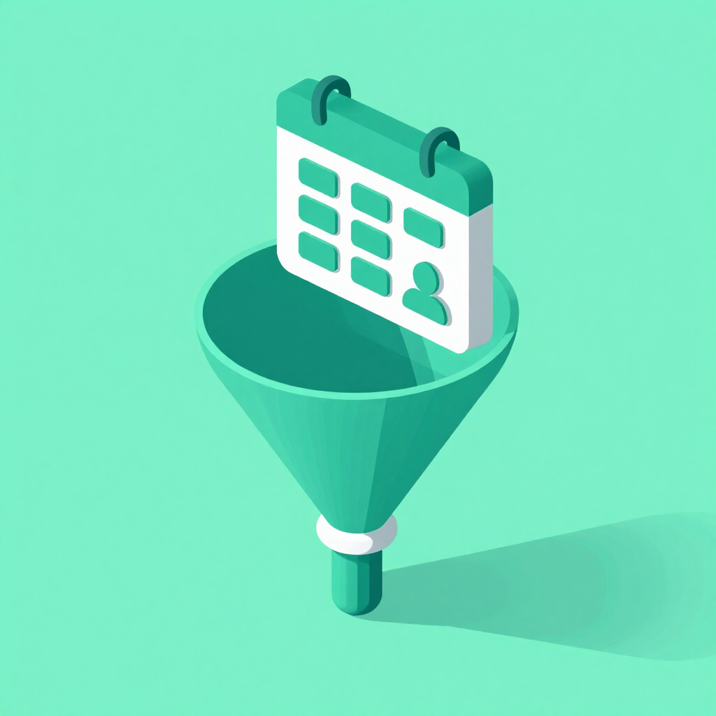 Conversion rate optimisation for dental websites — isometric 3D illustration of booking forms, calls-to-action and appointment scheduling